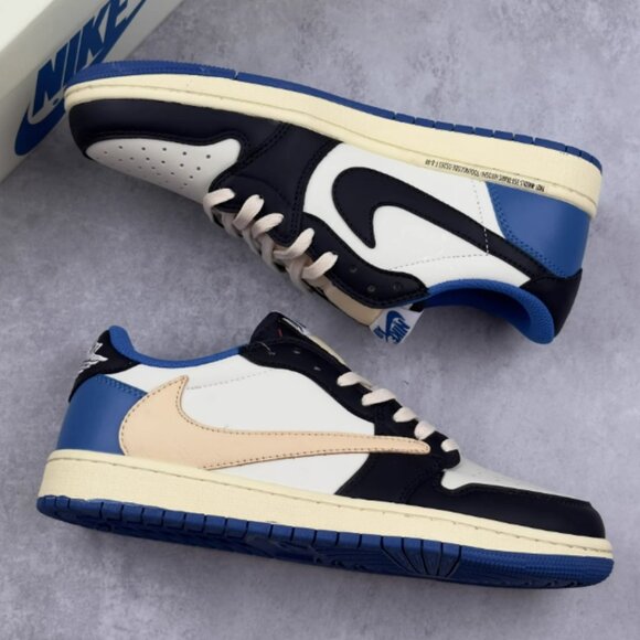 Jordan 1 low Nike travis scott x fragment sneakers - Picture 1 of 8